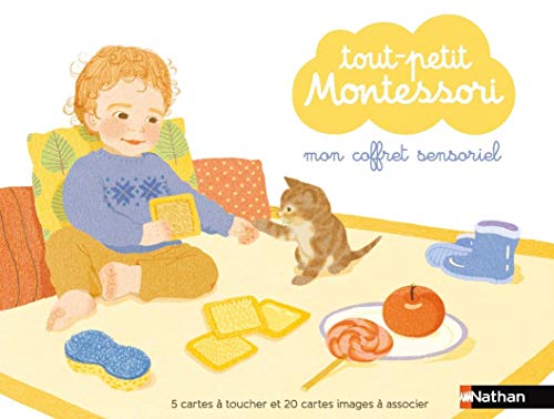 Tout petit Montessori mon coffret sensoriel: Avec 5 cartes à toucher et 20 cartes images à associer