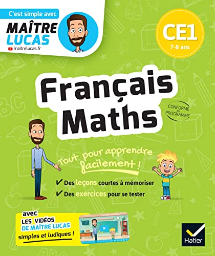 Français et Maths CE1: cahier de révision et d'entrainement - C'est simple avec Maître Lucas von HATIER