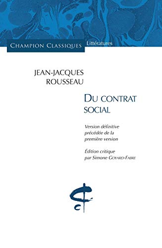 Du contrat social von CHAMPION CLASSIQUES