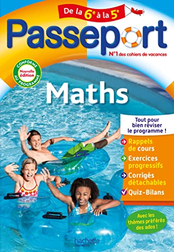 Passeport - Maths - De la 6e à la 5e - Cahier de vacances 2024