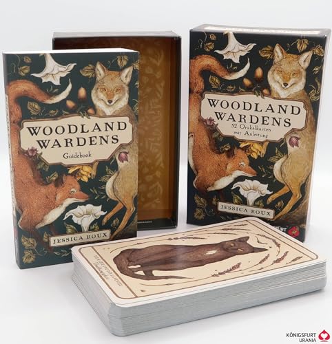 Woodland Wardens: 52 Orakelkarten mit Booklet (Krafttierkarten für Erwachsene und Kinder, Orakeldeck Neuerscheinung 2023, Deutsch) von Königsfurt-Urania
