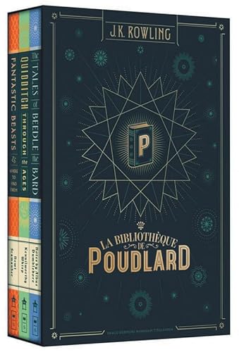 Bibliothèque De Poudlard La Coffret N.é.: Coffret en 3 volumes : Le quidditch à travers les âges ; Les animaux fantastiques ; Les contes de Beedle le barde