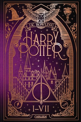 Harry Potter - Gesamtausgabe (Harry Potter): Alle sieben Bücher des modernen Kinderbuch-Klassikers ungekürzt in einem hochwertigen Sammelband mit Bronzeprägung und Lesebändchen