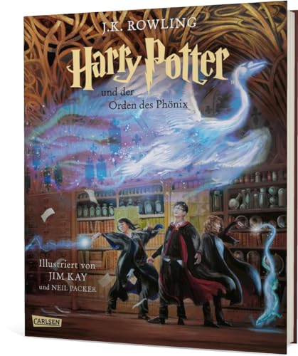 Harry Potter und der Orden des Phönix (Schmuckausgabe Harry Potter 5): Vierfarbig illustrierte Ausgabe mit großformatigen Bildern und Lesebändchen – der Kinderbuch-Klassiker zum Vorlesen