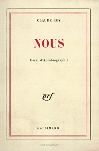 Nous: Essai d'autobiographie