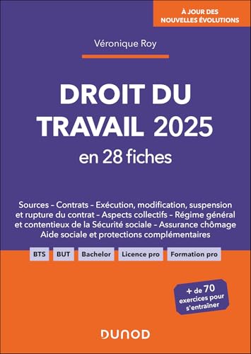 Droit du travail 2025 en 28 fiches von DUNOD