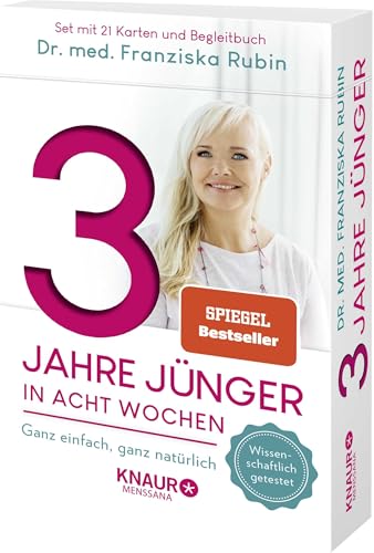3 Jahre jünger in acht Wochen: Ganz einfach, ganz natürlich | Die Verjüngungs-Box mit 21 Karten und Anleitungsbuch: ganzheitlich und natürlich 3 Jahre jünger in acht Wochen: Ganz einfach, ganz natürlich | Die Verjüngungs-Box mit 21 Karten und Anleitungsbuch: ganzheitlich und natürlich