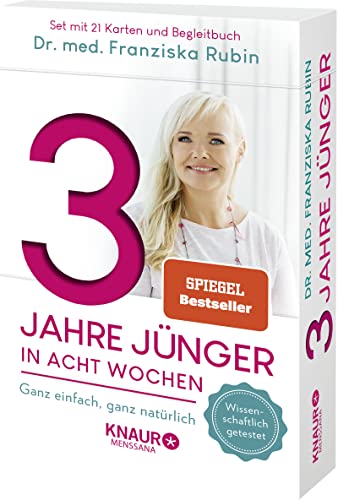 3 Jahre jünger in acht Wochen: Ganz einfach, ganz natürlich | Die Verjüngungs-Box mit 21 Karten und Anleitungsbuch: ganzheitlich und natürlich 3 Jahre jünger in acht Wochen: Ganz einfach, ganz natürlich | Die Verjüngungs-Box mit 21 Karten und Anleitungsbuch: ganzheitlich und natürlich