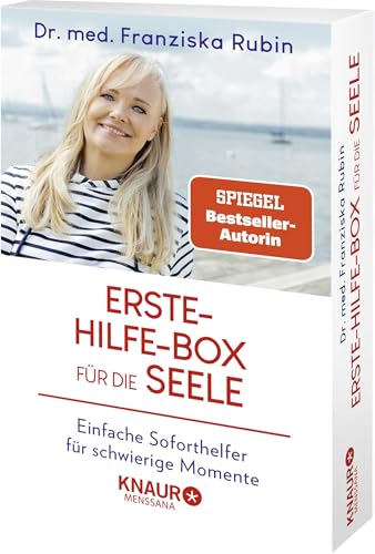 Die Erste-Hilfe-Box für die Seele: Einfache Soforthelfer für schwierige Momente. Set mit 21 Karten und Begleitbuch von Knaur MensSana HC