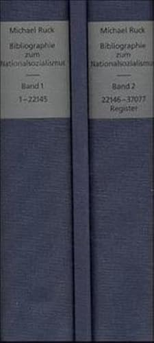 Bibliographie zum Nationalsozialismus, 2 Bde. m. CD-ROM (Einzelplatzlizenz)