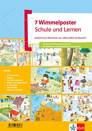Wimmelposter Schule und Lernen: passend zum Wortschatz aus "Meine Welt auf Deutsch". 7 Poster Wimmelposter Schule und Lernen: passend zum Wortschatz aus "Meine Welt auf Deutsch". 7 Poster