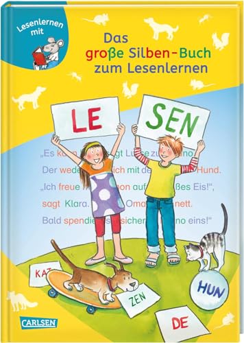 LESEMAUS zum Lesenlernen Sammelbände: Das große Silben-Buch zum Lesenlernen: Extra Lesetraining – Lesetexte mit farbiger Silbenmarkierung