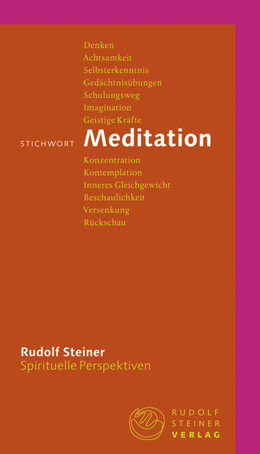 Stichwort Meditation von Rudolf Steiner Verlag