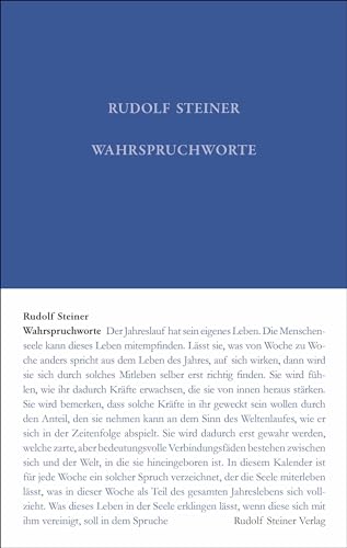 Wahrspruchworte (Rudolf Steiner Gesamtausgabe: Schriften und Vorträge)