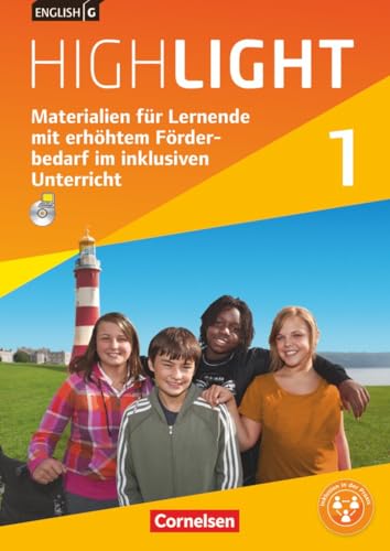 English G Highlight|NULL|Hauptschule|Band 1: 5. Schuljahr|Materialien für Lernende mit erhöhtem Förderbedarf im inklusiven Unterricht|NULL|Kopiervorlagen mit CD-ROM|NULL von Cornelsen Verlag