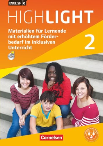 English G Highlight|NULL|Hauptschule|Band 2: 6. Schuljahr|Materialien für Lernende mit erhöhtem Förderbedarf im inklusiven Unterricht|NULL|Kopiervorlagen mit CD-ROM|NULL von Cornelsen Verlag