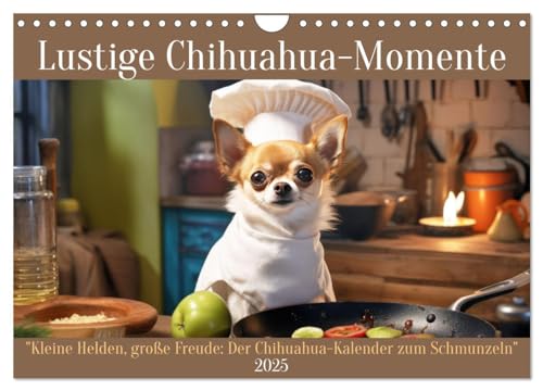 Lustige Chihuahua-Momente (Wandkalender 2025 DIN A4 quer), CALVENDO Monatskalender von CALVENDO