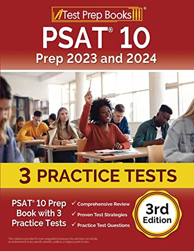 PSAT 10 Prep 2023 and 2024: PSAT 10 Prep Book with 3 Practice Tests [3rd Edition] von Test Prep Books