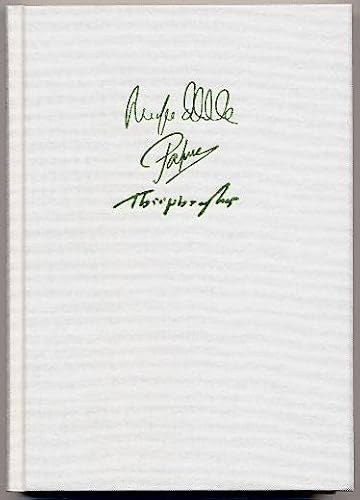 Hermetische Medizin. Grundriss der synthetischen Physiologie. Der Gedanke. Volumen Paramirum. Exlibris