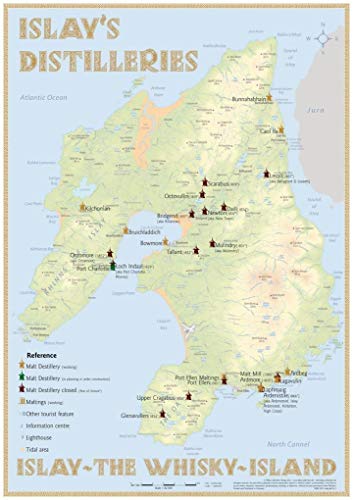 Whisky Distilleries Islay - Poster 42x60cm Standard Edition: Islay - The Whisky-Island