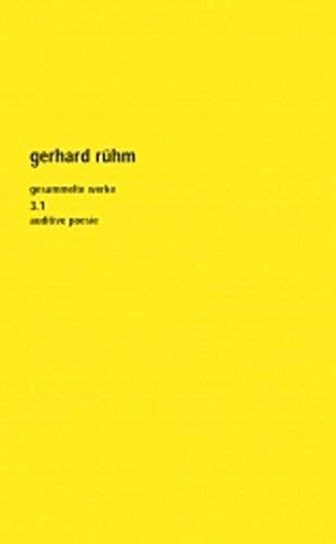 Gesammelte Werke 2/1. Gesamtausgabe: Visuelle Poesie