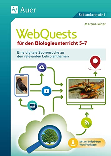 WebQuests für den Biologieunterricht 5-7: Eine digitale Spurensuche zu den relevanten Lehrplanthemen (5. bis 7. Klasse) von Auer Verlag i.d.AAP LW