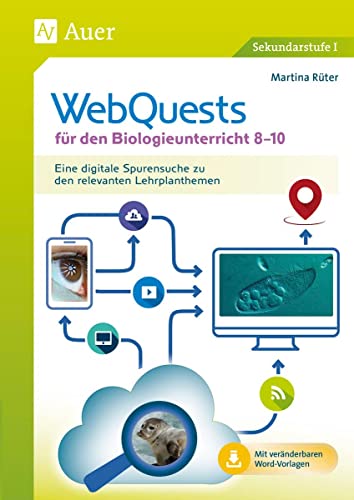 WebQuests für den Biologieunterricht 8-10: Eine digitale Spurensuche zu den relevanten Lehrplanthemen (8. bis 10. Klasse) von Auer Verlag i.d.AAP LW