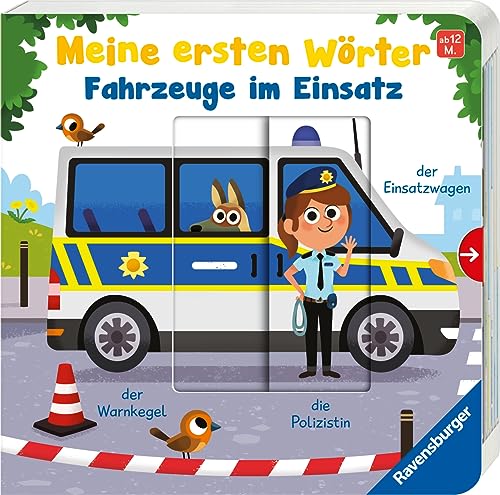 Meine ersten Wörter: Fahrzeuge im Einsatz - Sprechen lernen mit großen Schiebern und Sachwissen für Kinder ab 12 Monaten Meine ersten Wörter: Fahrzeuge im Einsatz - Sprechen lernen mit großen Schiebern und Sachwissen für Kinder ab 12 Monaten