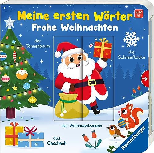 Meine ersten Wörter: Frohe Weihnachten – Sprechen lernen mit großen Schiebern für Kinder ab 12 Monaten von Ravensburger Verlag GmbH