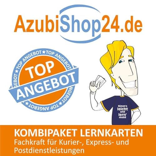 AzubiShop24.de Kombi-Paket Lernkarten Fachkraft für Kurier‐, Express‐ und Postdienstleistungen: Erfolgreiche Prüfungsvorbereitung auf die Abschlussprüfung
