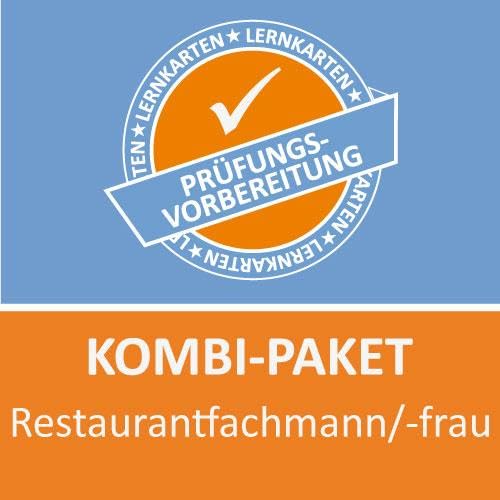 AzubiShop24.de Kombi-Paket Lernkarten Restaurantfachmann/-frau: Erfolgreiche Prüfungsvorbereitung auf die Abschlussprüfung