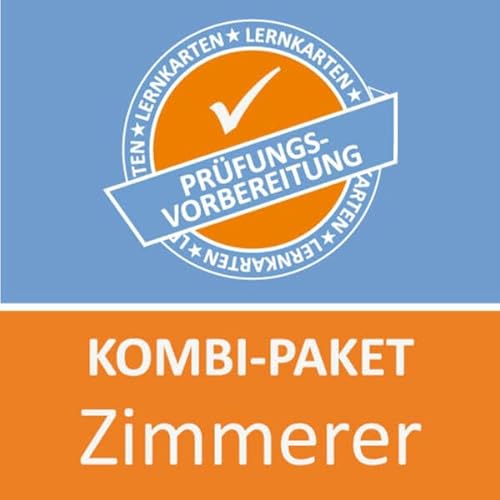 AzubiShop24.de Kombi-Paket Lernkarten Zimmerer/Zimmerin: Erfolgreiche Prüfungsvorbereitung auf die Abschlussprüfung