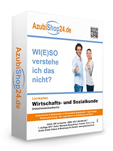 Wiso Prüfungsvorbreitung Prüfungswissen WISO Prüfung WISO Wirtschafts- und Sozialkunde Industriemechaniker Lernkarten Wiso Prüfungsvorbereitung: Wiso ... Wirtschafts und Sozialkunde Lernkarten