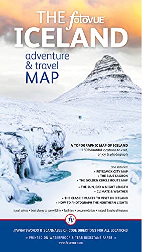 The fotoVUE Iceland Adventure and Travel Map von FotoVue Limited
