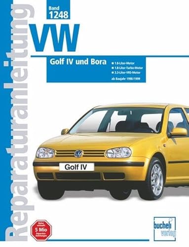 VW Golf IV / Bora 1998-1999: 1,8-Liter-Motor, 1,8-Liter- Turbo-Motor, 2,3 Liter VR5-Motor (Reparaturanleitungen)