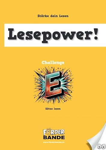 Lesepower Challenge / Lesepower Challenge E: Sätze lesen (Ausgabe CH): Ausgabe CH von epubli
