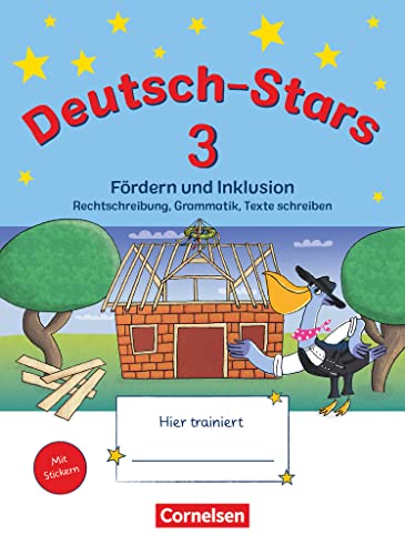 Deutsch-Stars - Allgemeine Ausgabe - 3. Schuljahr: Fördern und Inklusion - Übungsheft - Mit Lösungen