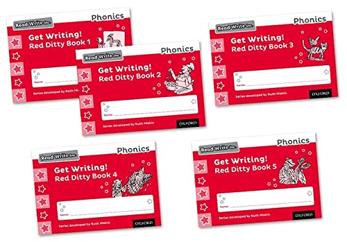 Read Write Inc - Phonics Get Writing! Red Ditty Books 1-5 Mixed Pack of 5 (NC READ WRITE INC - PHONICS)