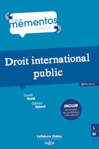Droit international public. 27e éd. von DALLOZ