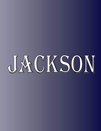 Jackson: 100 Pages 8.5" X 11" Personalized Name on Notebook College Ruled Line Paper