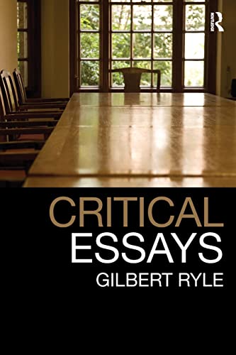 Critical Essays: Collected Papers Volume 1 (Collected Papers, 1, Band 1)