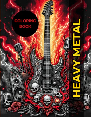 Heavy Metal Coloring Book | 70 Epic Designs for Music Fans and Creative Expression: Perfect for Adults and Teens, Stress Relief Through Rock-Inspired Art Heavy Metal Coloring Book | 70 Epic Designs for Music Fans and Creative Expression: Perfect for Adults and Teens, Stress Relief Through Rock-Inspired Art von Independently published