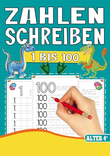 Zahlen Schreiben Lernen - Vorschul-Übungsheft für Jungen mit Dinosaurier-Motiven!: Spielerisch Zahlen lernen ab 4 Jahre für Vorschule und 1. Klasse. Zahlen Schreiben Lernen - Vorschul-Übungsheft für Jungen mit Dinosaurier-Motiven!: Spielerisch Zahlen lernen ab 4 Jahre für Vorschule und 1. Klasse.