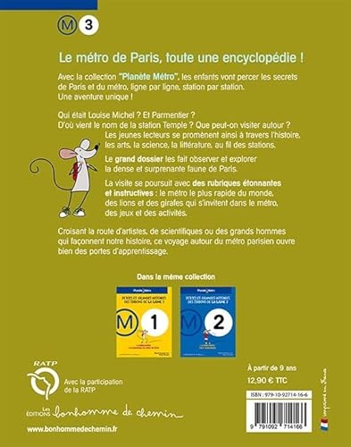 Planete metro ligne 3 - Petites et Grandes Histoires: Petites et grandes histoires des stations von Editions Bonhomme de Chemin
