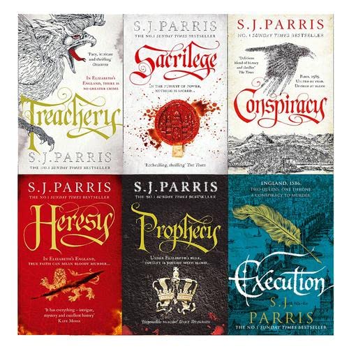 Giordano Bruno Series 6 Books Collection Set By S. J. Parris Conspiracy, Treache - S. J. Parris
