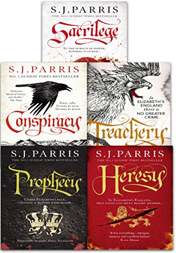Giordano Bruno Thriller Series Books 1-5 by S. J. Parris (Treachery, Heresy, Prophecy, Sacrilege, Conspiracy)