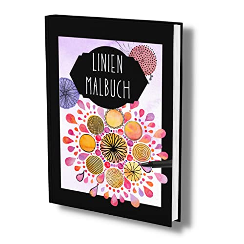Linienmalbuch Erwachsene: Ein umgekehrtes Malbuch- Mit 35 tollen Aquarell Vorlagen für kreative Kunstwerke. Die Farben sind bereits da- Den Rest machst du!