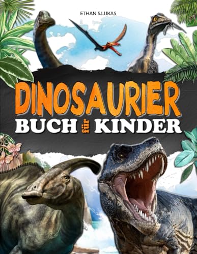 Dinosaurier Buch für Kinder: Ein vollständig illustriertes Buch, um die Tiere der Trias, des Jura und der Kreidezeit zu entdecken.