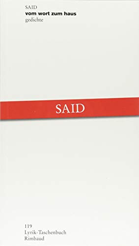 vom wort zum haus: gedichte (Lyrik-Taschenbuch) von Rimbaud Verlagsges mbH