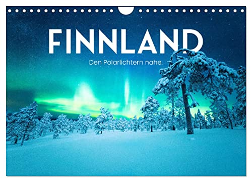 Finnland - Den Polarlichtern nahe. (Wandkalender 2025 DIN A4 quer), CALVENDO Monatskalender